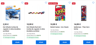 Oferta 3x2 en juguetes favoritos en Carrefour muy buenos precios