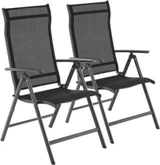2 Songmics GCB29BK tuinstoelen voor €86,99 bij Amazon