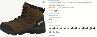 Jack Wolfskin Vojo 3 Texapore Mid M outdoor heren/dames schoenen voor €35,23 bij Amazon