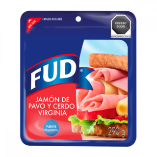 Descuento en jamón Virginia de pavo y cerdo por $43.90 MXN