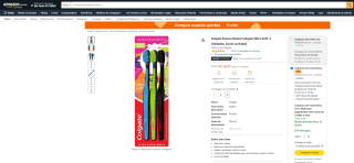 Escova Dental da Colgate, modelo Ultra Soft com 3 Unidades - R$ 26,91