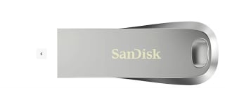 Memoria USB 128 GB - SanDisk Ultra Luxe, USB 3.1, 150 MB/s, Protección por Contraseña, SecureAccess®, Plata por 9,99€