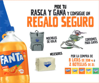 Regalo seguro gratis por la compra de Fanta