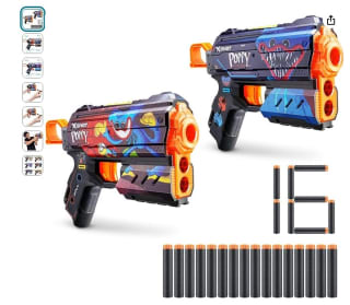 Pack de 2 lanzadores XSHOT-X-Shot Skins Flux Blaster con 16 dardos por 5,57€