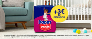 Pide tu muestra gratis de Dodot Activity Pants + 3€ descuento