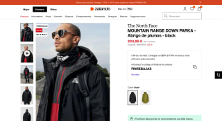 Parka de plumón TNF Range The North Face por 179,96€