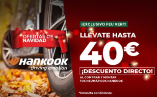 Hasta 40€ de DTO en Neumáticos Hankook.