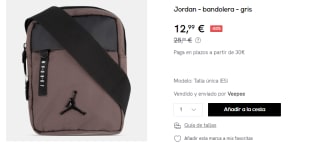 Bandolera Nike Jordan por 12.99€