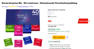 Durex Condooms - Surprise Me - 40 stuks voor €18 bij Bol