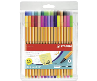Estuche Rotulador Punta Fina STABILO point 88 30 Colores 5 Neón por 17,81€