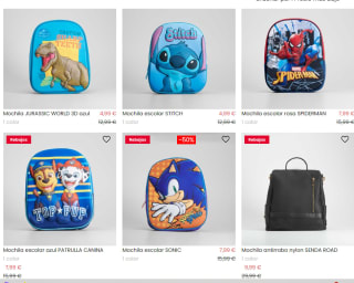 Recopilación de mochilas desde 4,99€ en merkal calzados