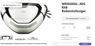 AEG RX8 driehoekige robotstofzuiger voor €255 bij Nu