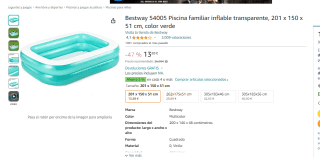 Piscina familir inflable Bestway 54005 por 13.89€