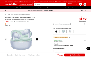 Xiaomi Redmi Buds Pro 5 por 29,74€