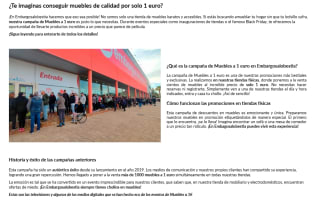 Muebles por tan solo 1€