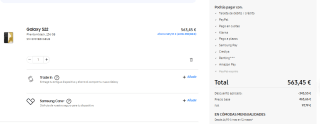 Smartphone Samsung Galaxy S22 8/256GB por 563.45€