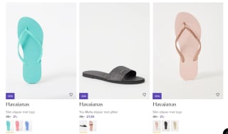Tot 50% korting op Havaianas bij de Bijenkorf