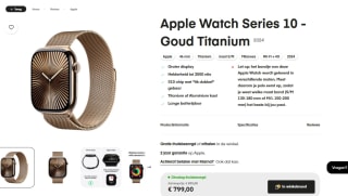 Apple Watch Series 10 - Goud Titanium voor €799 bij Amac