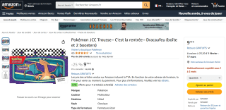 Pokémon JCC Trousse – C’est la rentrée – Dracaufeu (boîte et 2 boosters) à 9,79€