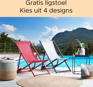 Gratis ligstoel bij besteding vanaf €250 bij Beliani