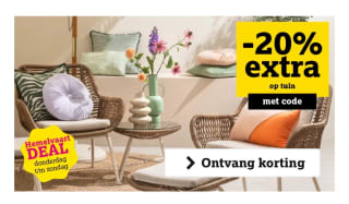T/m zondag 20% extra korting op alles voor je tuin bij Leen Bakker!