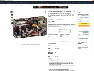 PLAYMOBIL Dino Rise 70929 Dino Mine Carro de Cohetes por solo 10€