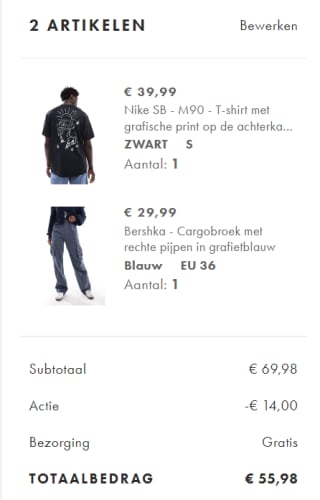 ASOS kortings code voor 20% korting op geselecteerde items