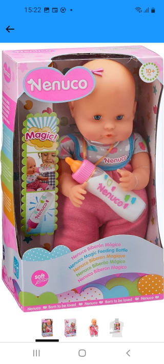 Nenuco - Biberón Mágico Rosa, Muñeco Bebé por 12,99€.