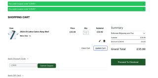 Código 10% Descuento en Classic Footbal Shirts