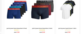 20% korting op Jack & Jones items bij Sliponline