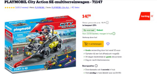 PLAYMOBIL City Action SE-multiterreinwagen voor €14,09 bij Bol