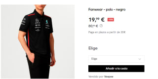 Polo para Hombre Mercedes-AMG F1 por 19.9€