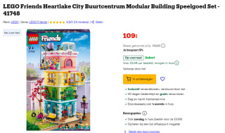 Lego Friends Heartlake City Buurtcentrum (41748) voor €86,99 bij Bol
