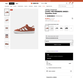 Zapatillas Adidas COURT TNS PREMIERE UNISEX por solo 44,95€