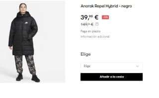 Anorak para Mujer Nike Repel Hybrid por 39.9€