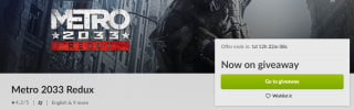 Metro 2033 Redux gratis via GOG