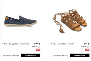 Calzado marca Mustang por tan solo 4,50€