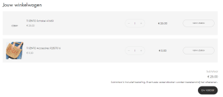 Gratis TI SENTO-tas bij elke bestelling