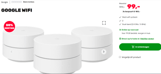 Google Wifi (2021) 3-pack voor €99 bij Boxxer