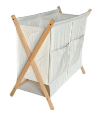 Cesto Doble de Ropa Torne Beige con Bolsillo por $14.990