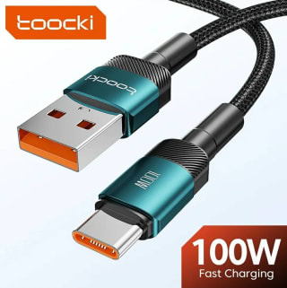 Toocki USB tipo C cable cargador rápido 100W por 3,21€