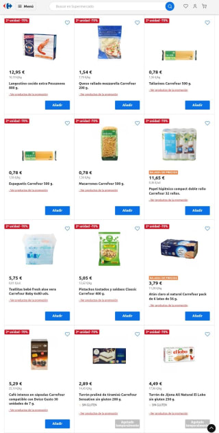 Ofertas y Promociones con Envío gratuito en Carrefour.