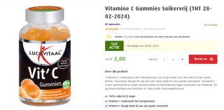 Lucovitaal Vitamine C Gummies Suikervrij voor €2 bij Lucovitaal