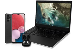 SAMSUNG Galaxy Chromebook GO 14 Inch Bundel met Galaxy Buds Live en Galaxy A13, voor €359 bij de MediaMarkt