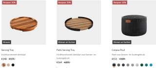 20% korting op alles bij Sackit