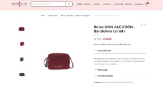 Bolso Don Algodón · Bandolera Loneta por 21,50€