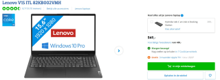 Lenovo V15 G2 ITL 82KB - Laptop voor €549 bij Coolblue