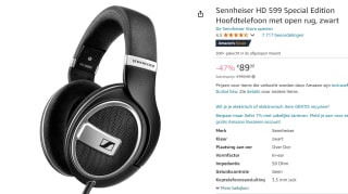 Sennheiser HD 599 - Over-ear koptelefoon - Special Edition - Zwart voor €89,99 bij Amazon
