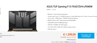 NB RET NL GAM FX507ZV4-LP090W QWERTY voor €1.299 bij Asus