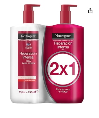 Pack 2x750 ml de Neutrogena Fórmula Noruega, Crema Hidratante Corporal, Para piel seca día y noche por 11.99€